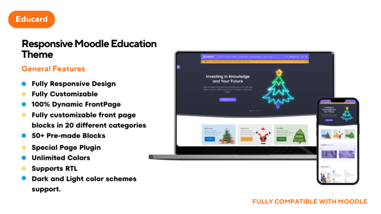 EduCard - Premium Theme For Moodle